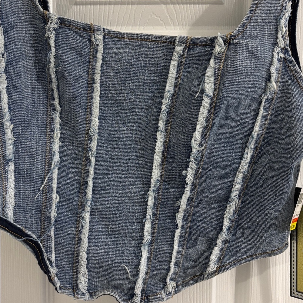 Blue Denim Women's Top - Picture 2 of 4